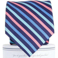 Eastwood Tie in Navy & Pink by Collared Greens - Country Club Prep