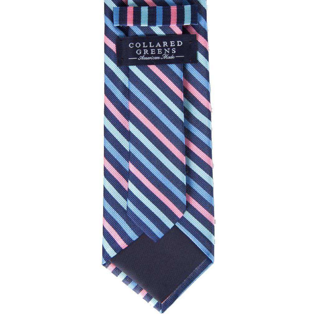 Eastwood Tie in Navy & Pink by Collared Greens - Country Club Prep