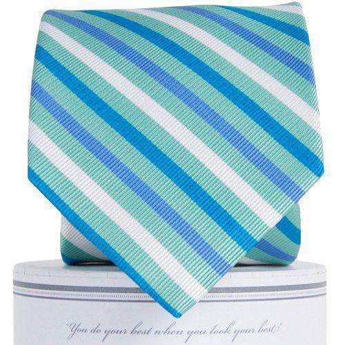 Eastwood Tie in Teal & Blue by Collared Greens - Country Club Prep