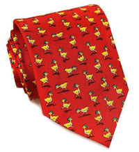 Elf Ducks Tie in Red by Bird Dog Bay - Country Club Prep