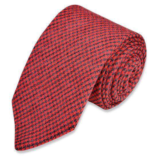 Foxhound Necktie in Red by High Cotton - Country Club Prep