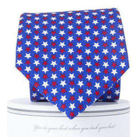Freedom Stars Tie in Blue by Collared Greens - Country Club Prep
