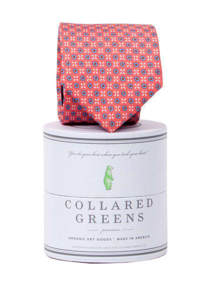 Greenbrier Tie in Washed Red by Collared Greens - Country Club Prep