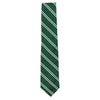 Grenadine Neck Tie in Green with White Stripes by Res Ipsa - Country Club Prep