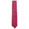 Grenadine Neck Tie in Red with Blue Stripes by Res Ipsa - Country Club Prep