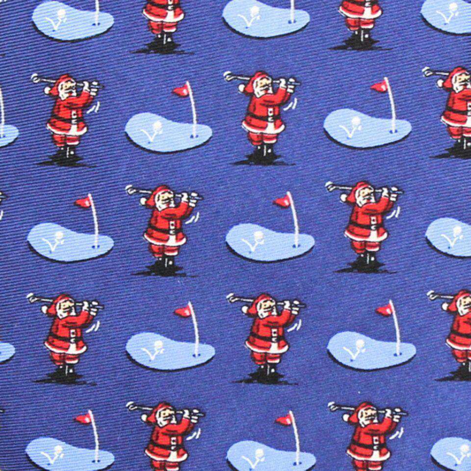 Ho Ho Hole in One Neck Tie in Navy by Bird Dog Bay - Country Club Prep