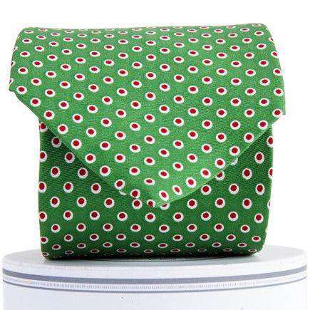 Holiday Dots Tie in Green by Collared Greens - Country Club Prep