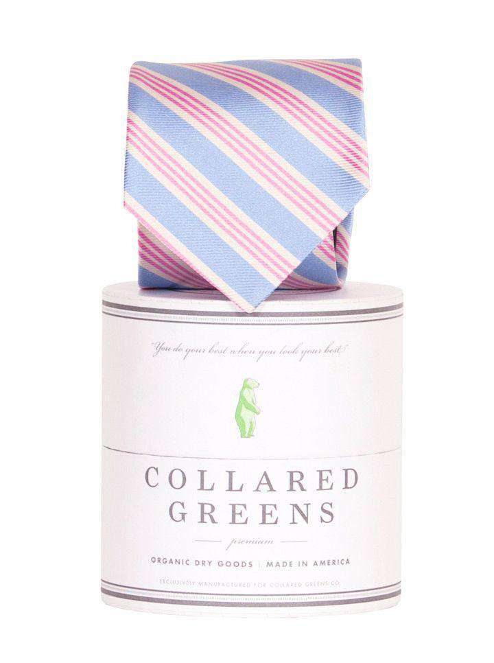 Homestead Tie in Blue and Pink by Collared Greens - Country Club Prep