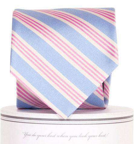 Homestead Tie in Blue and Pink by Collared Greens - Country Club Prep