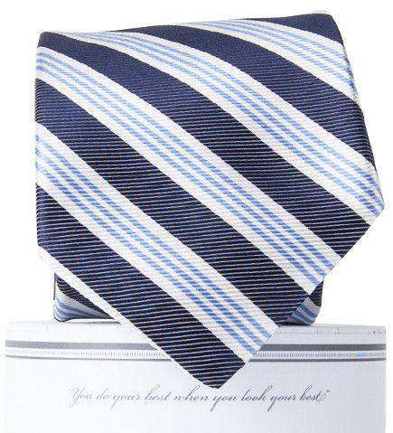 Homestead Tie in Navy and Blue by Collared Greens - Country Club Prep