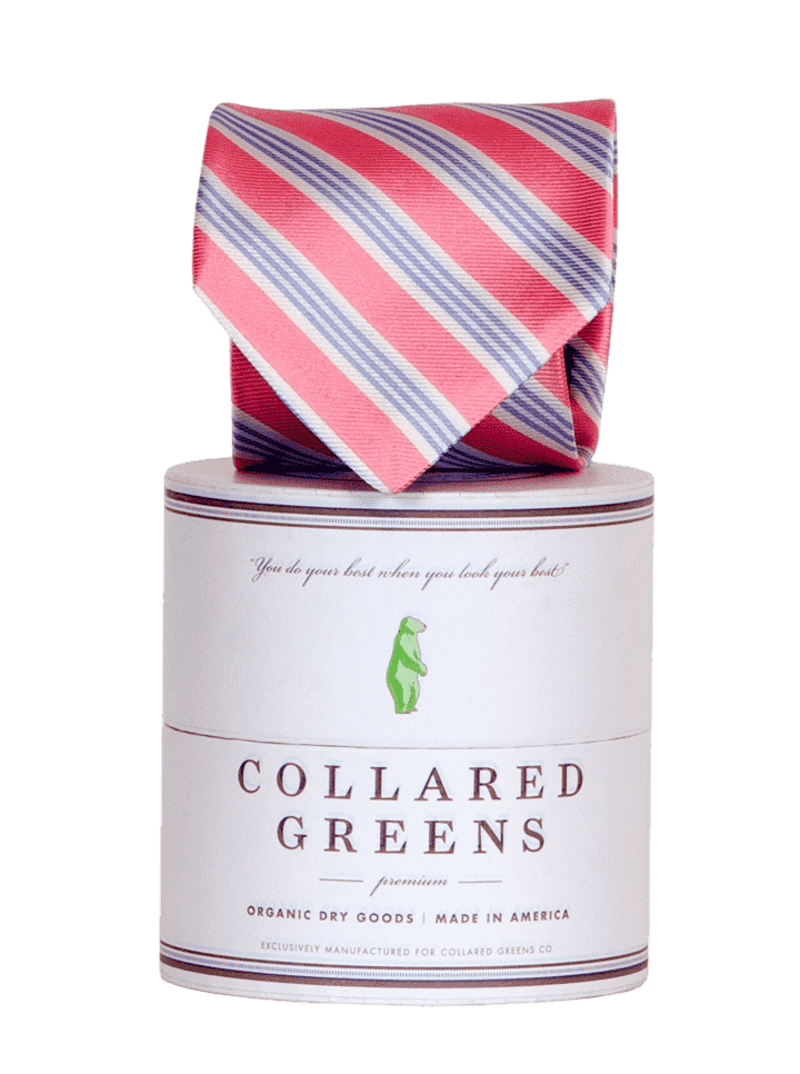 Collared Greens Homestead Tie in Pink and Blue Country Club Prep