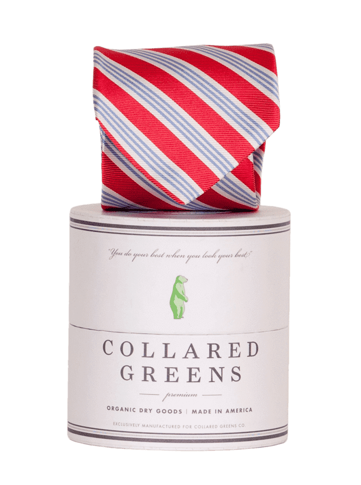 Homestead Tie in Red and Blue by Collared Greens - Country Club Prep