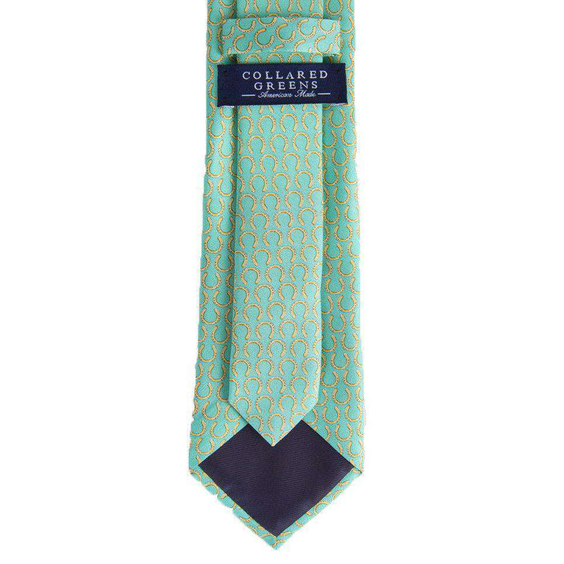 Horseshoe Tie in Green by Collared Greens - Country Club Prep