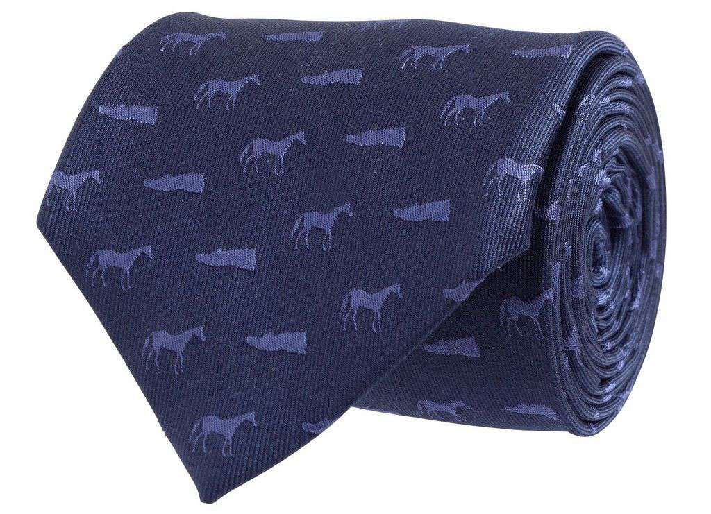Horseshoe Tie in Navy by Southern Proper - Country Club Prep
