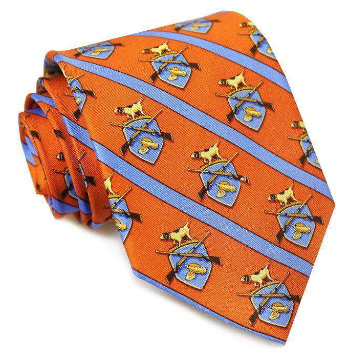 Hunt Club Tie in Orange by Bird Dog Bay - Country Club Prep