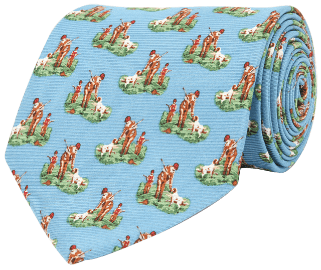 Hunter & Son Tie in Blue by Southern Proper - Country Club Prep