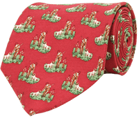 Hunter & Son Tie in Red by Southern Proper - Country Club Prep