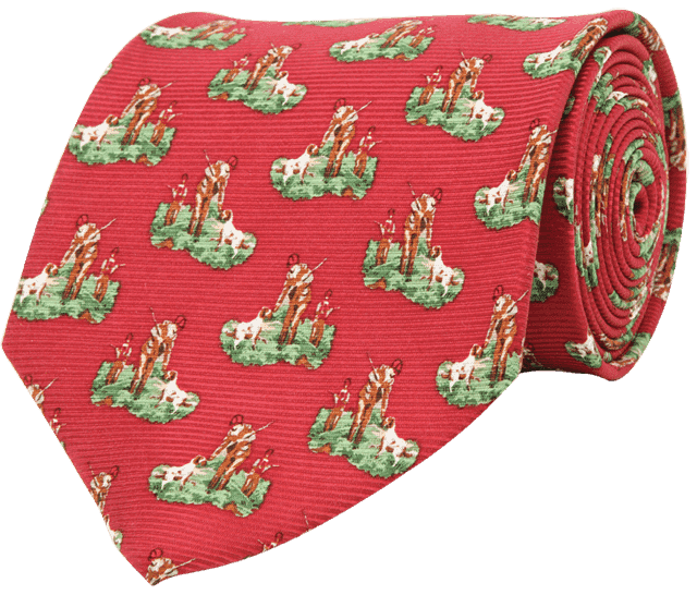 Hunter & Son Tie in Red by Southern Proper - Country Club Prep