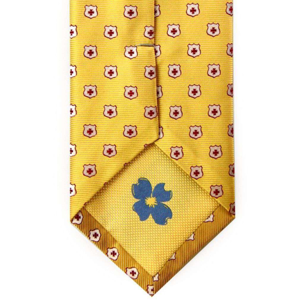 Kappa Alpha Order Neck Tie in Gold by Dogwood Black - Country Club Prep