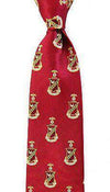 Kappa Sigma Neck Tie in Scarlet by Dogwood Black - Country Club Prep