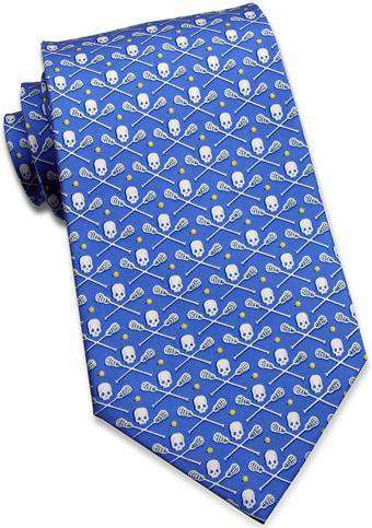 Lacrosse Bones Tie in Blue by Bird Dog Bay - Country Club Prep