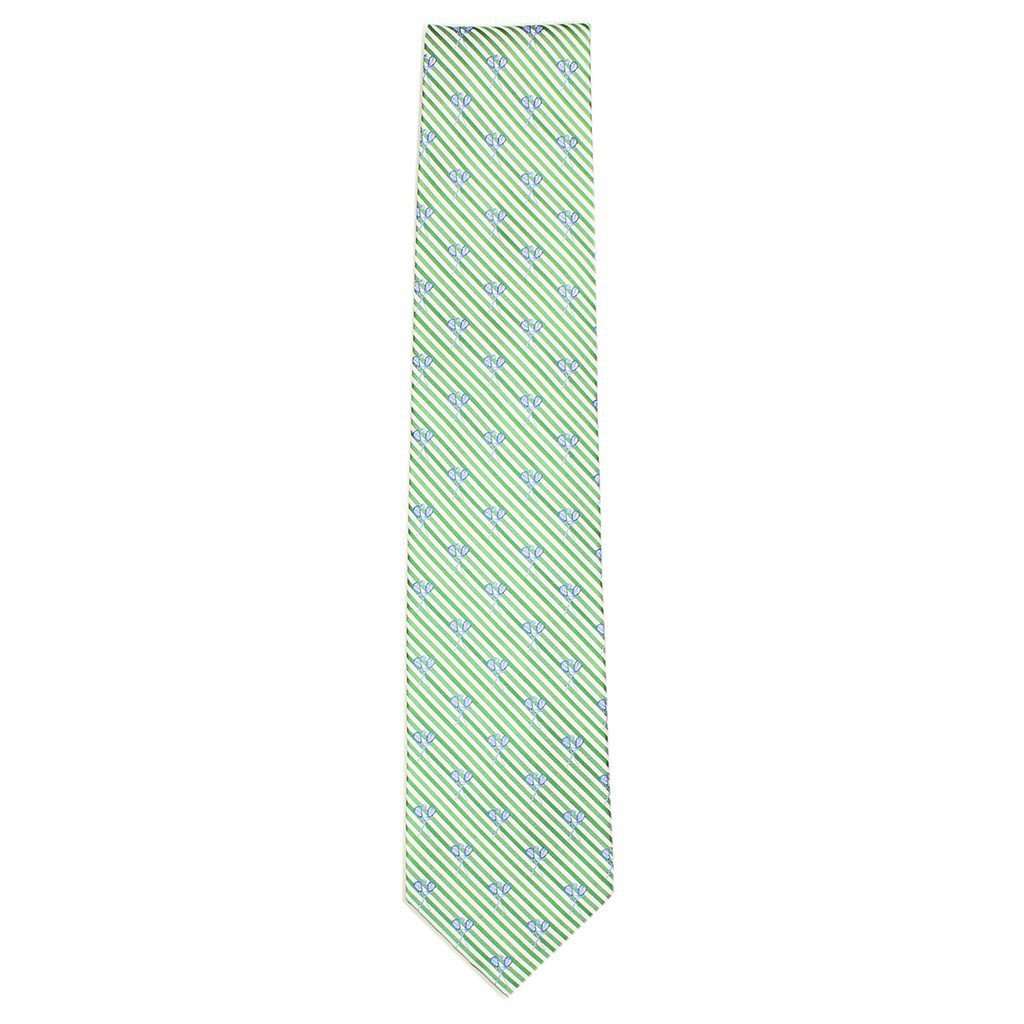 Lacrosse Sticks Seersucker Tie in Summer Green by Southern Tide - Country Club Prep