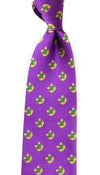 Lambda Chi Alpha Neck Tie in Purple by Dogwood Black - Country Club Prep