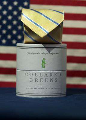 Laurel Tie in Yellow by Collared Greens - Country Club Prep