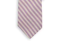 Lavender and White Linen Necktie by High Cotton - Country Club Prep