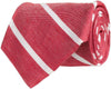 Linen Stripe Tie in Red by Southern Proper - Country Club Prep