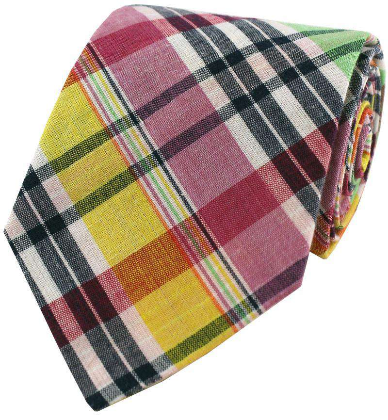 Madras Plaid Tie in Sconset by Just Madras - Country Club Prep