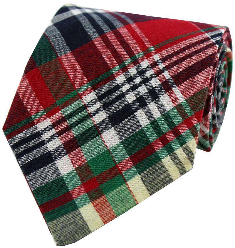 Madras Plaid Tie in St. Michaels by Just Madras - Country Club Prep