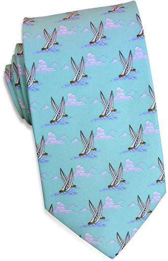 Match Race Tie in Seafoam by Bird Dog Bay - Country Club Prep