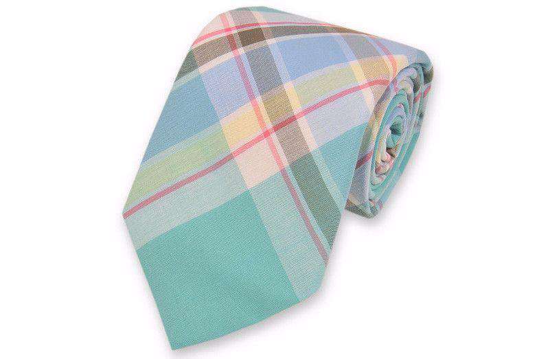 Mint Julep Madras Necktie by High Cotton - Country Club Prep