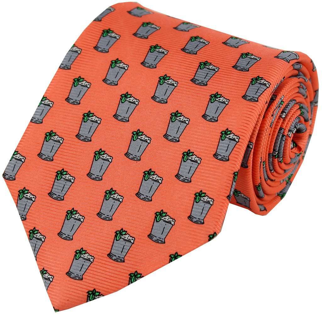 Mint Julep Tie in Salmon by Southern Proper - Country Club Prep