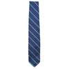 Mogador Neck Tie in Navy with Green Stripes by Res Ipsa - Country Club Prep