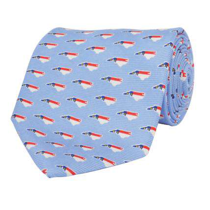 North Carolina Traditional Tie in Carolina Blue by State Traditions and Southern Proper - Country Club Prep
