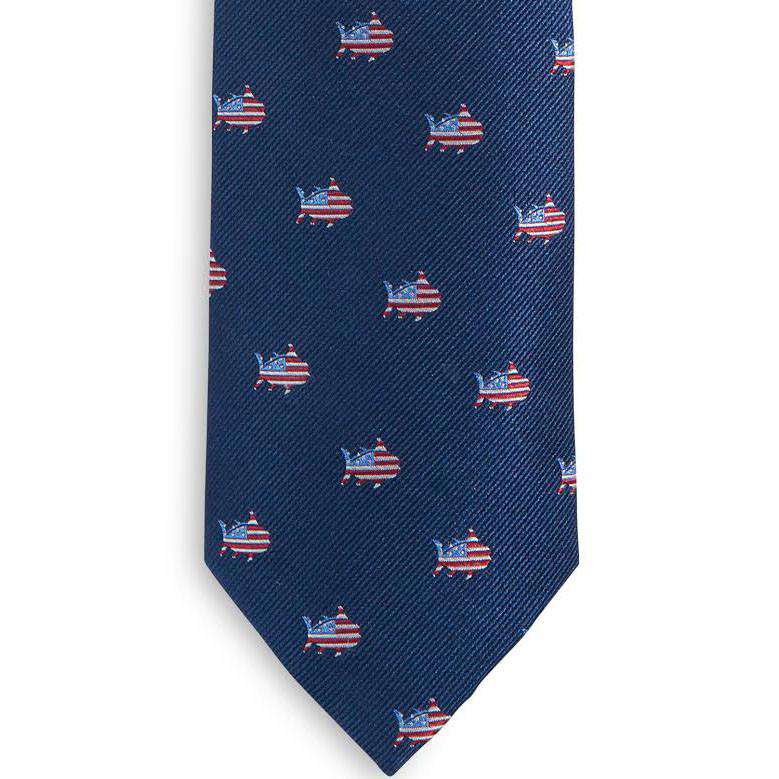 Southern Tide Oh Say Can You Sea Neck Tie in True Navy – Country Club Prep