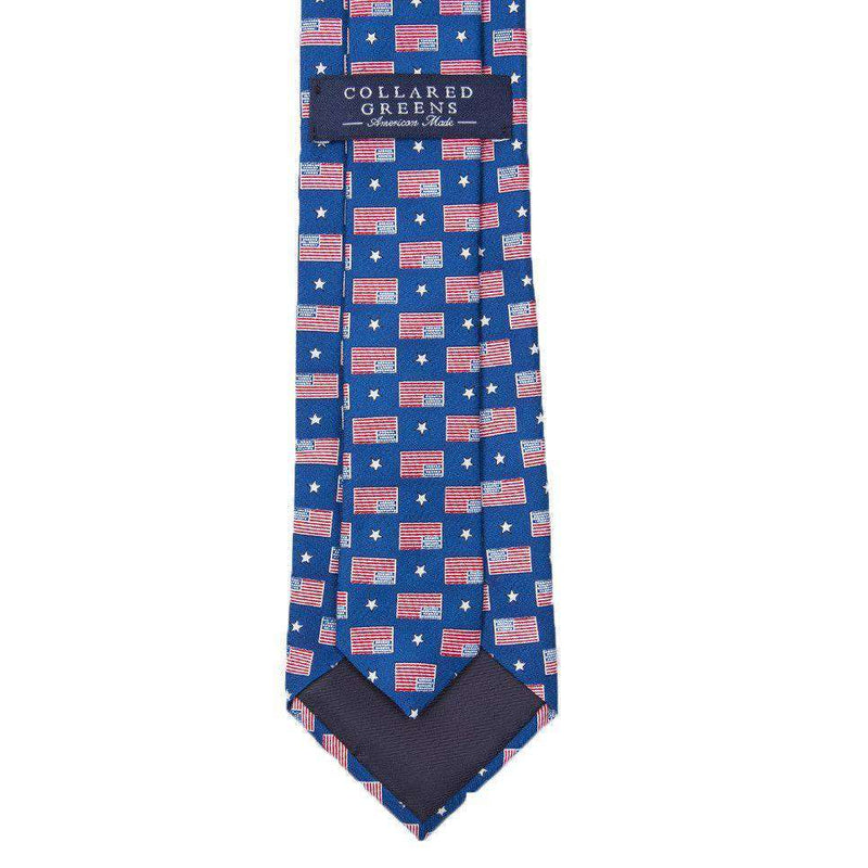 Collared Greens Old Glory Tie in Navy – Country Club Prep