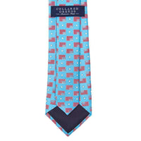 Old Glory Tie in Sky Blue by Collared Greens - Country Club Prep