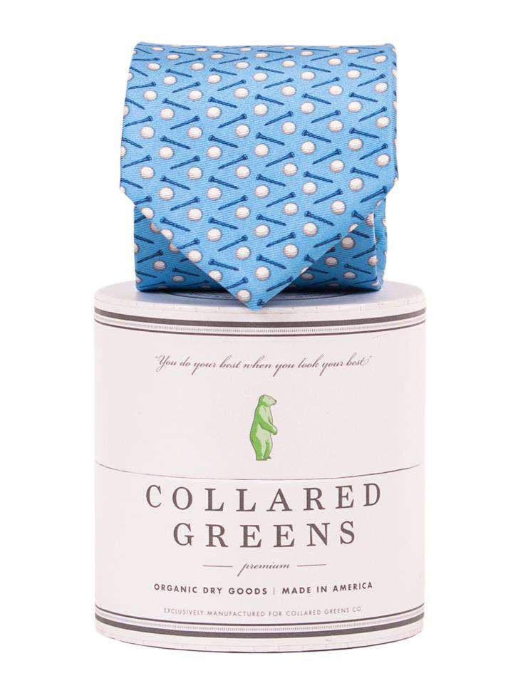 Pebble Tie in Blue by Collared Greens - Country Club Prep