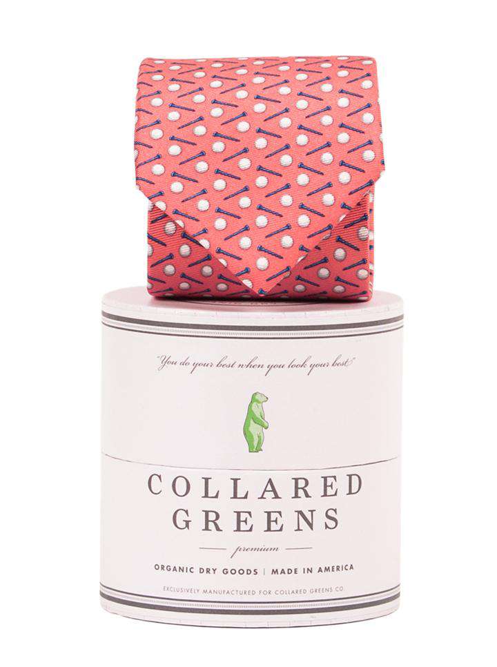 Pebble Tie in Red by Collared Greens - Country Club Prep
