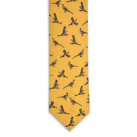 Pheasant Neck Tie in Gold by High Cotton - Country Club Prep