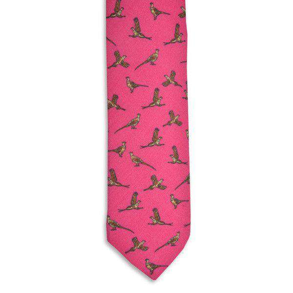 Pheasant Neck Tie in Rose by High Cotton - Country Club Prep