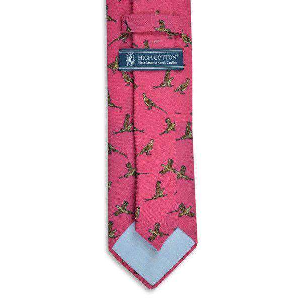 Pheasant Neck Tie in Rose by High Cotton - Country Club Prep