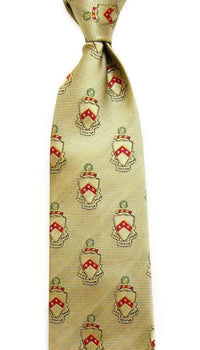 Phi Kappa Tau Neck Tie in Gold by Dogwood Black - Country Club Prep