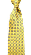 Pi Kappa Phi Neck Tie in Yellow by Dogwood Black - Country Club Prep