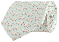 Pig Pickin' Tie in Mint by Southern Proper - Country Club Prep