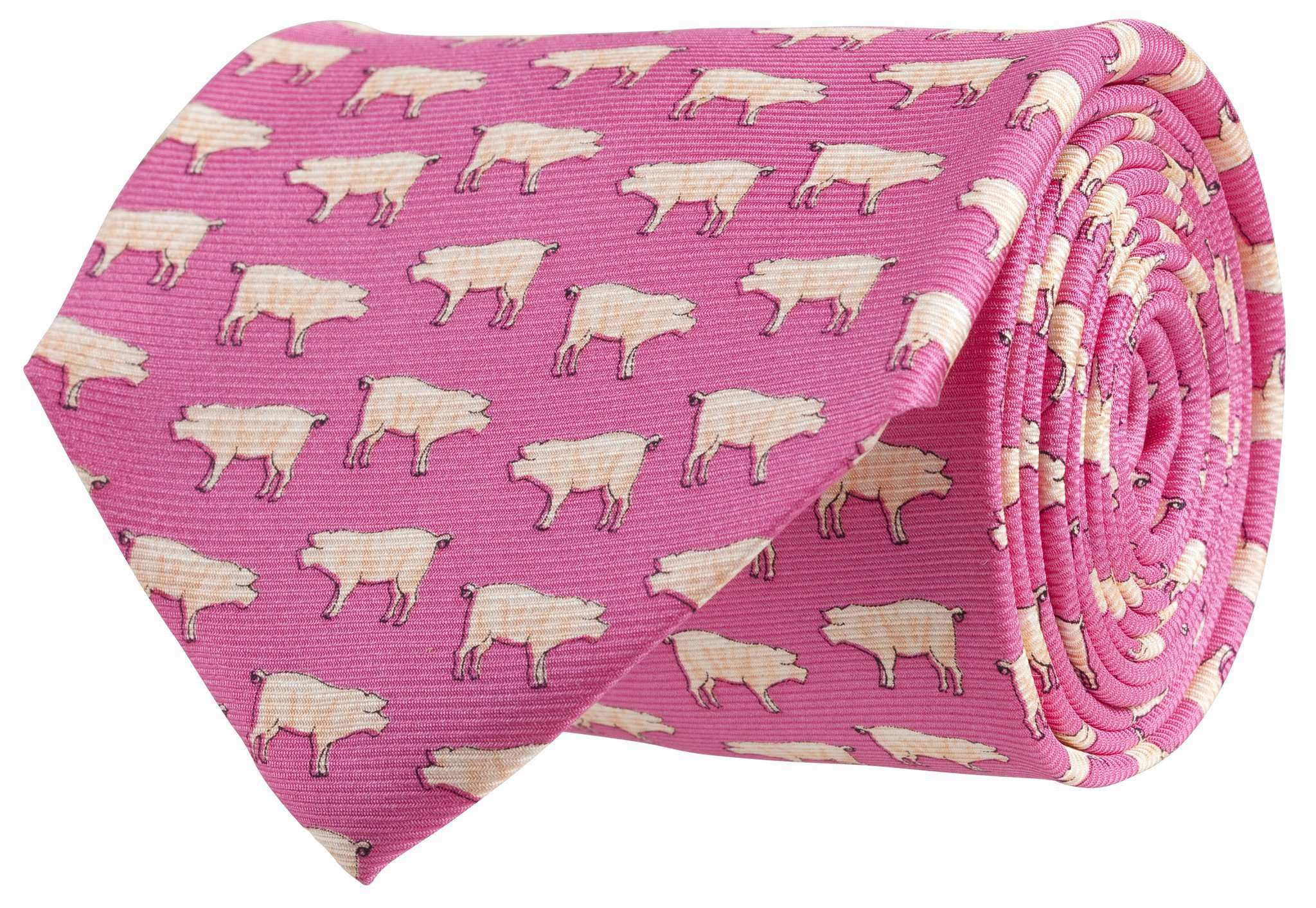 Pig Pickin' Tie in Pink by Southern Proper - Country Club Prep