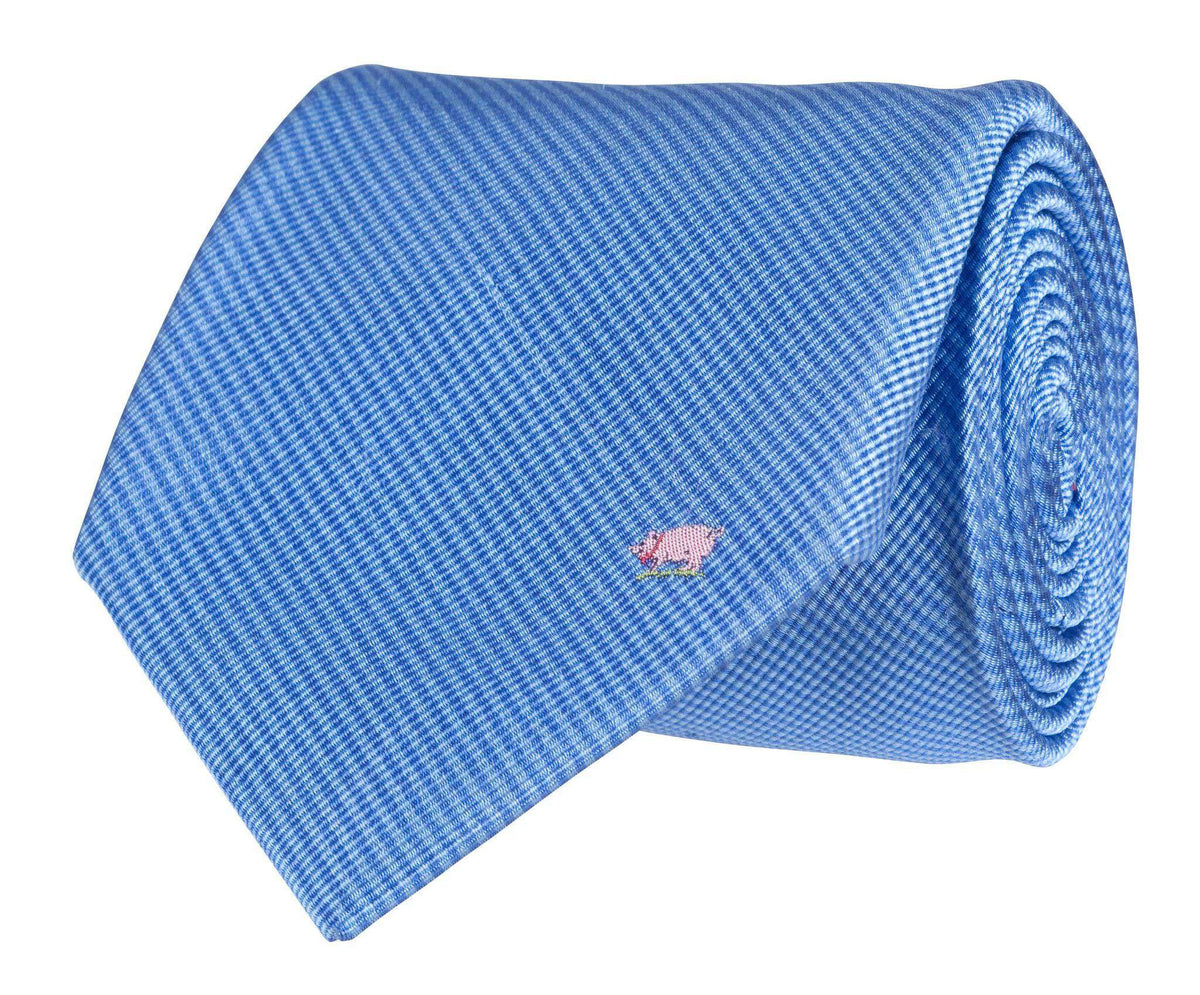 Pig Tie in Blue by Southern Proper - Country Club Prep
